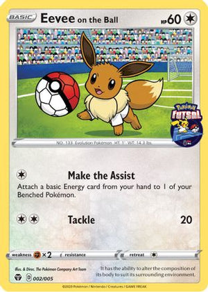 Eevee on the Ball 2/5 - Pokmon Futsal Collection - Poke-Collect