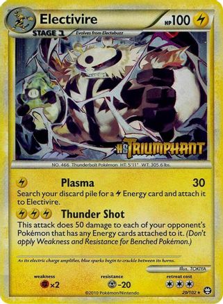 Electivire - 20/102 (Prerelease) 20 - HGSS Promos Holofoil - Poke-Collect