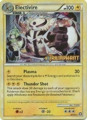 Electivire - 20/102 (Prerelease) [Staff] 20 - HGSS Promos Holofoil - Poke-Collect