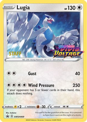 Lugia - SWSH069 (Prerelease) [Staff] SWSH069 - SWSH Sword & Shield Promo Cards Holofoil