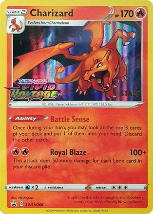 Charizard - SWSH066 (Prerelease) [Staff] SWSH066 - SWSH Sword & Shield Promo Cards Holofoil - Poke-Collect