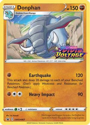 Donphan - SWSH067 (Prerelease) SWSH067/307 - SWSH Sword & Shield Promo Cards Holofoil - Poke-Collect