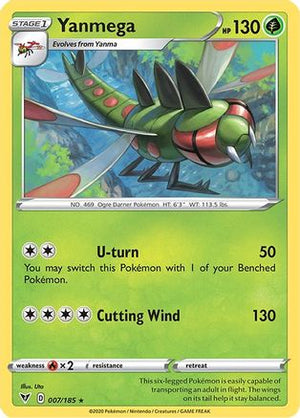 Yanmega 7/185 - Vivid Voltage Reverse Holofoil - Poke-Collect
