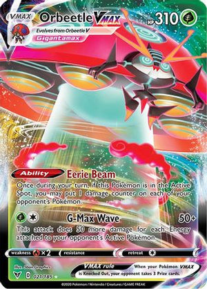 Orbeetle VMAX 21/185 - Vivid Voltage Holofoil - Poke-Collect