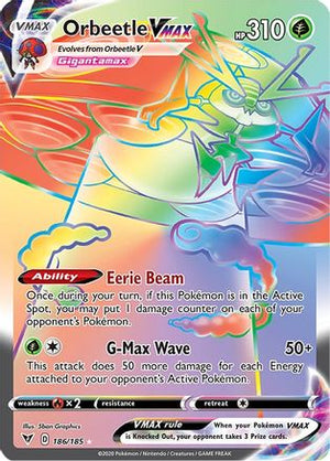 Orbeetle VMAX 186/185 - Vivid Voltage Holofoil - Poke-Collect