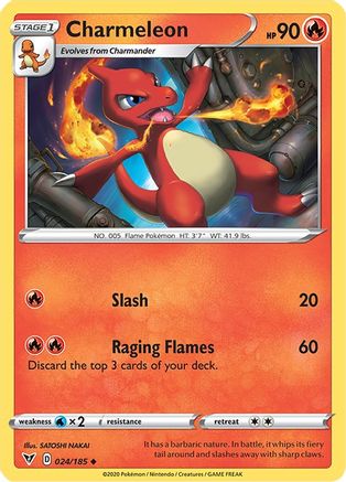 Charmeleon 24/185 - SWSH04 Vivid Voltage - Poke-Collect