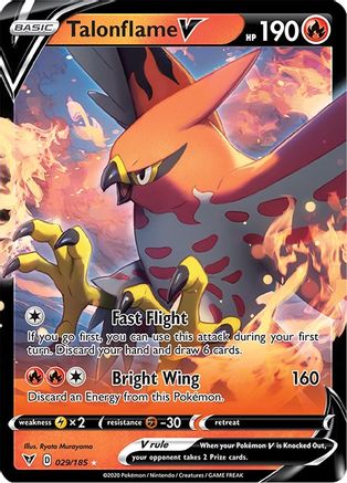 Talonflame V 29/185 - Vivid Voltage Holofoil - Poke-Collect