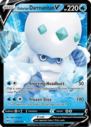 Galarian Darmanitan V 36/185 - Vivid Voltage Holofoil - Poke-Collect