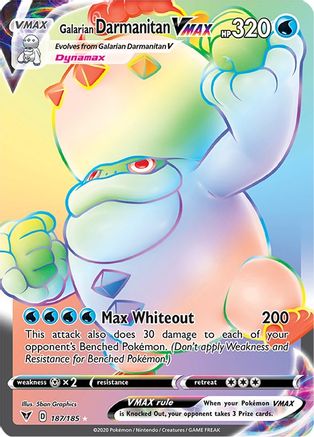 Galarian Darmanitan VMAX 187/185 - Vivid Voltage Holofoil - Poke-Collect