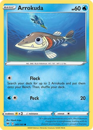 Arrokuda 41/185 - SWSH04 Vivid Voltage - Poke-Collect