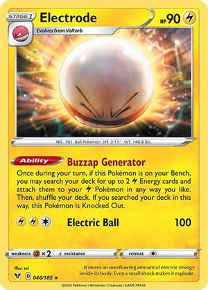 Electrode 46/185 - Vivid Voltage Reverse Holofoil - Poke-Collect