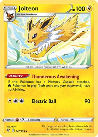 Jolteon 47/185 - SWSH04 Vivid Voltage - Poke-Collect