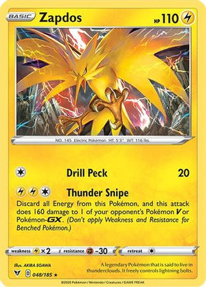 Zapdos 48/185 - Vivid Voltage Holofoil - Poke-Collect