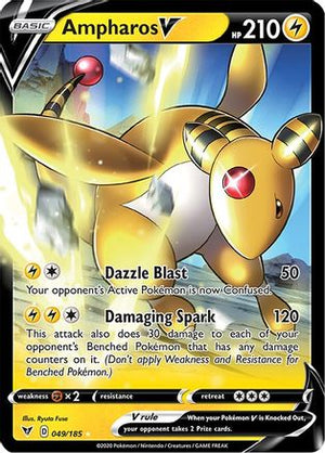 Ampharos V 49/185 - Vivid Voltage Holofoil - Poke-Collect