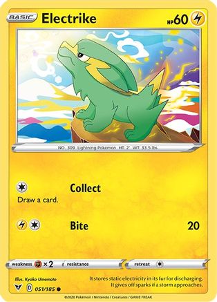 Electrike 51/185 - SWSH04 Vivid Voltage Reverse Holofoil - Poke-Collect