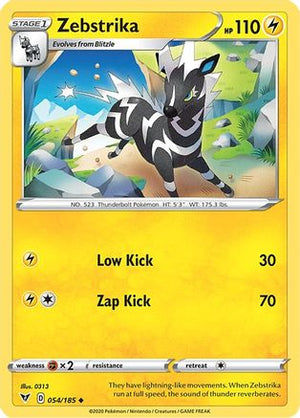 Zebstrika 54/185 - Vivid Voltage Reverse Holofoil