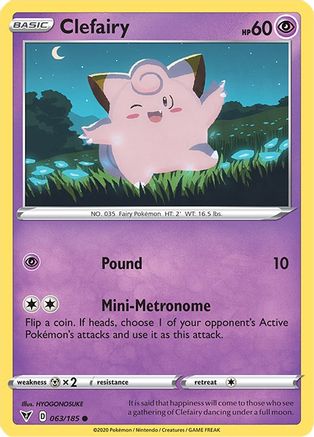 Clefairy 63/185 - SWSH04 Vivid Voltage - Poke-Collect