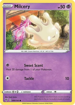 Milcery 80/185 - Vivid Voltage Reverse Holofoil - Poke-Collect