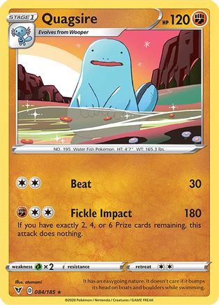Quagsire 84/185 - SWSH04 Vivid Voltage Reverse Holofoil - Poke-Collect