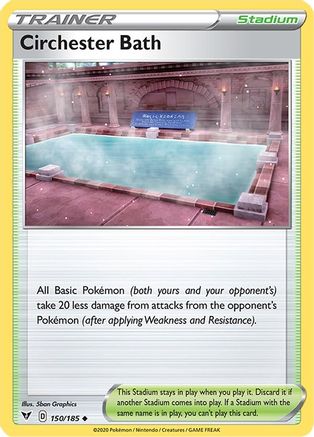 Circhester Bath 150/185 - SWSH04 Vivid Voltage Reverse Holofoil - Poke-Collect