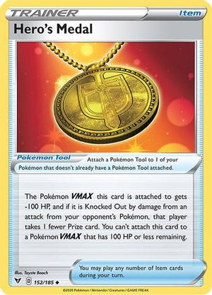 Hero's Medal 152/185 - SWSH04 Vivid Voltage - Poke-Collect