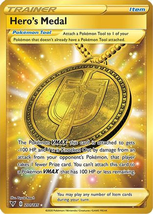 Hero's Medal 201/185 - Vivid Voltage Holofoil - Poke-Collect
