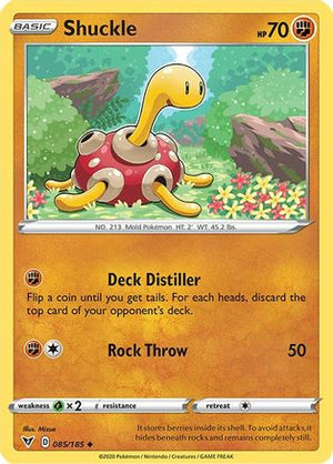 Shuckle 85/185 - Vivid Voltage Reverse Holofoil - Poke-Collect