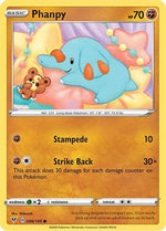 Phanpy 86/185 - SWSH04 Vivid Voltage Reverse Holofoil - Poke-Collect