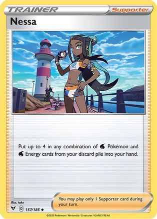 Nessa 157/185 - SWSH04 Vivid Voltage Reverse Holofoil - Poke-Collect