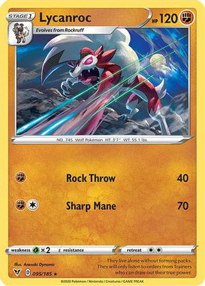Lycanroc 95/185 - Vivid Voltage Reverse Holofoil - Poke-Collect