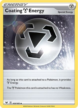 Coating Metal Energy 163/185 - SWSH04 Vivid Voltage Reverse Holofoil - Poke-Collect