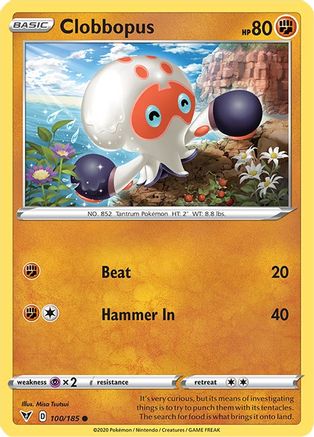 Clobbopus 100/185 - SWSH04 Vivid Voltage - Poke-Collect
