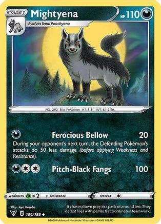 Mightyena 104/185 - Vivid Voltage Reverse Holofoil - Poke-Collect