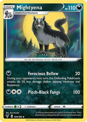 Mightyena 104/185 - Vivid Voltage Reverse Holofoil - Poke-Collect