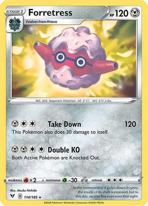 Forretress 114/185 - SWSH04 Vivid Voltage - Poke-Collect