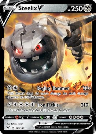 Steelix V 115/185 - Vivid Voltage Holofoil - Poke-Collect
