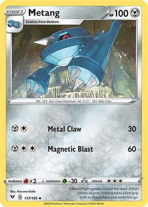 Metang 117/185 - SWSH04 Vivid Voltage Reverse Holofoil - Poke-Collect