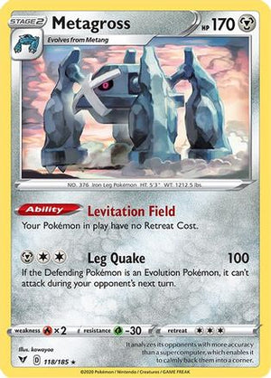 Metagross 118/185 - Vivid Voltage Reverse Holofoil - Poke-Collect