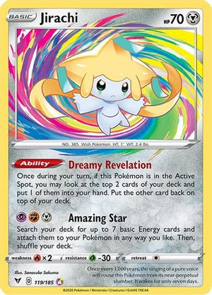 Jirachi 119/185 - SWSH04 Vivid Voltage Holofoil - Poke-Collect