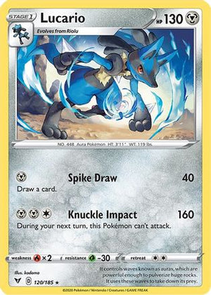 Lucario 120/185 - SWSH04 Vivid Voltage Reverse Holofoil