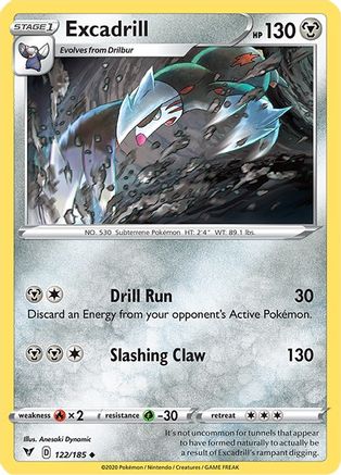 Excadrill 122/185 - Vivid Voltage Reverse Holofoil - Poke-Collect