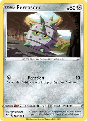 Ferroseed 123/185 - SWSH04 Vivid Voltage Reverse Holofoil - Poke-Collect