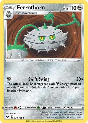 Ferrothorn 124/185 - Vivid Voltage Reverse Holofoil - Poke-Collect
