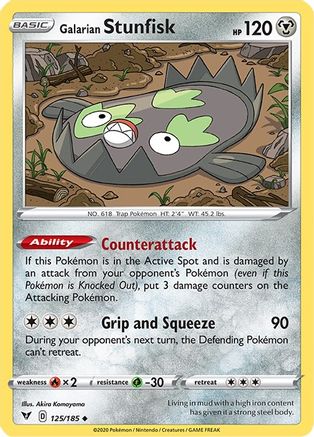 Galarian Stunfisk 125/185 - SWSH04 Vivid Voltage - Poke-Collect