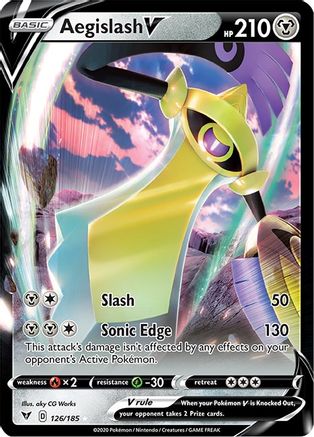 Aegislash V 126/185 - Vivid Voltage Holofoil - Poke-Collect