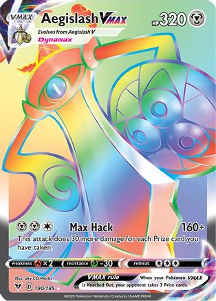 Aegislash VMAX 190/185 - Vivid Voltage Holofoil - Poke-Collect
