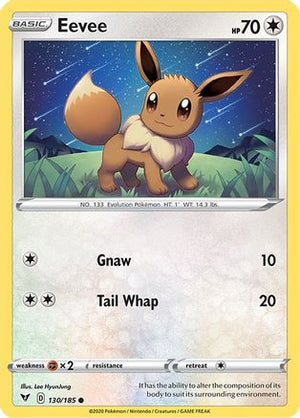 Eevee 130/185 - Vivid Voltage Reverse Holofoil - Poke-Collect