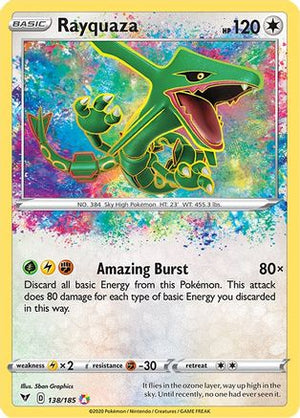 Rayquaza 138/185 - SWSH04 Vivid Voltage Holofoil - Poke-Collect