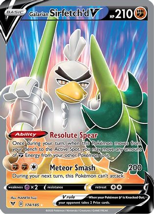 Galarian Sirfetch'd V (Full Art) 174/185 - SWSH04 Vivid Voltage Holofoil - Poke-Collect