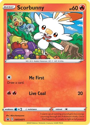 Scorbunny - SWSH071 SWSH071/307 - SWSH Sword & Shield Promo Cards Holofoil - Poke-Collect